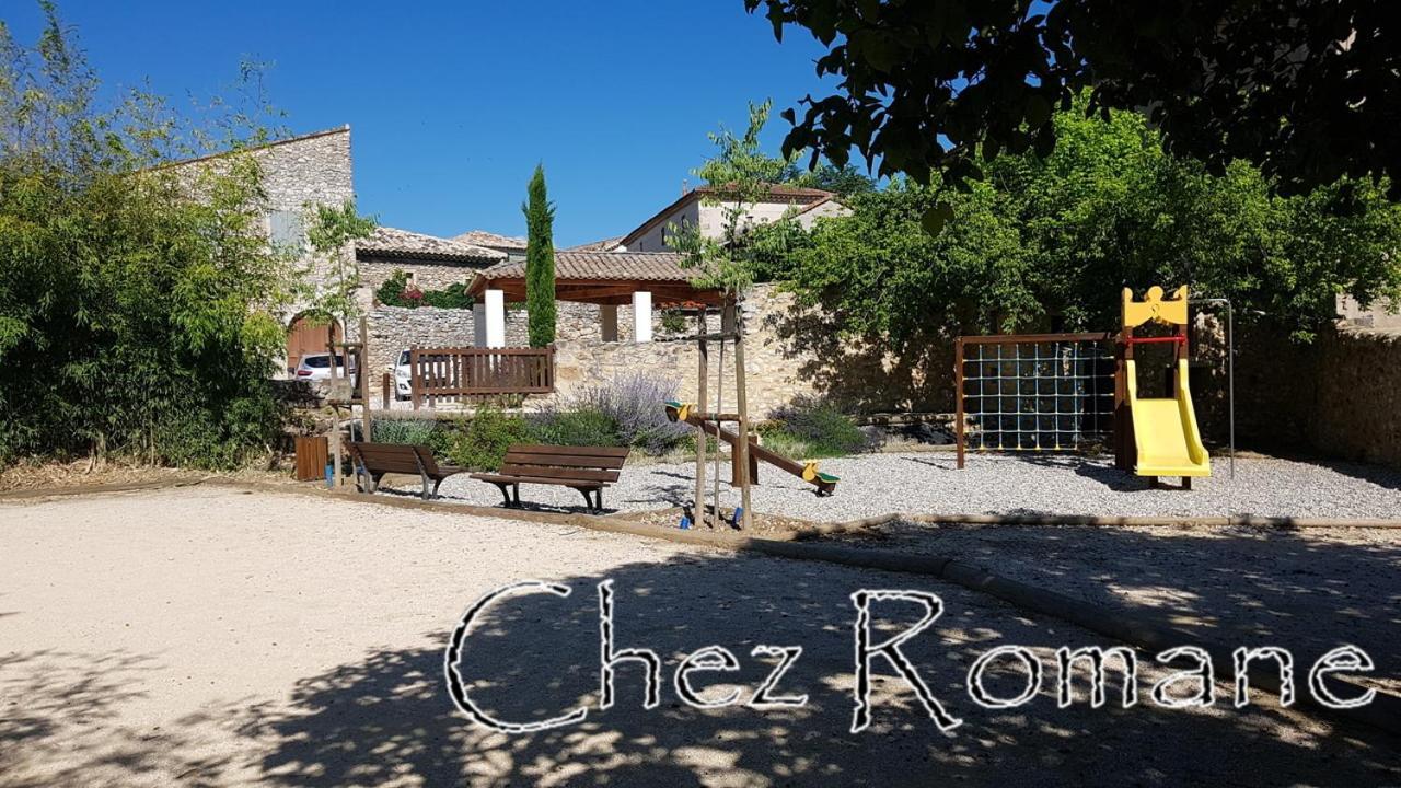 Bienvenue Chez Romane Aigueze Bagian luar foto