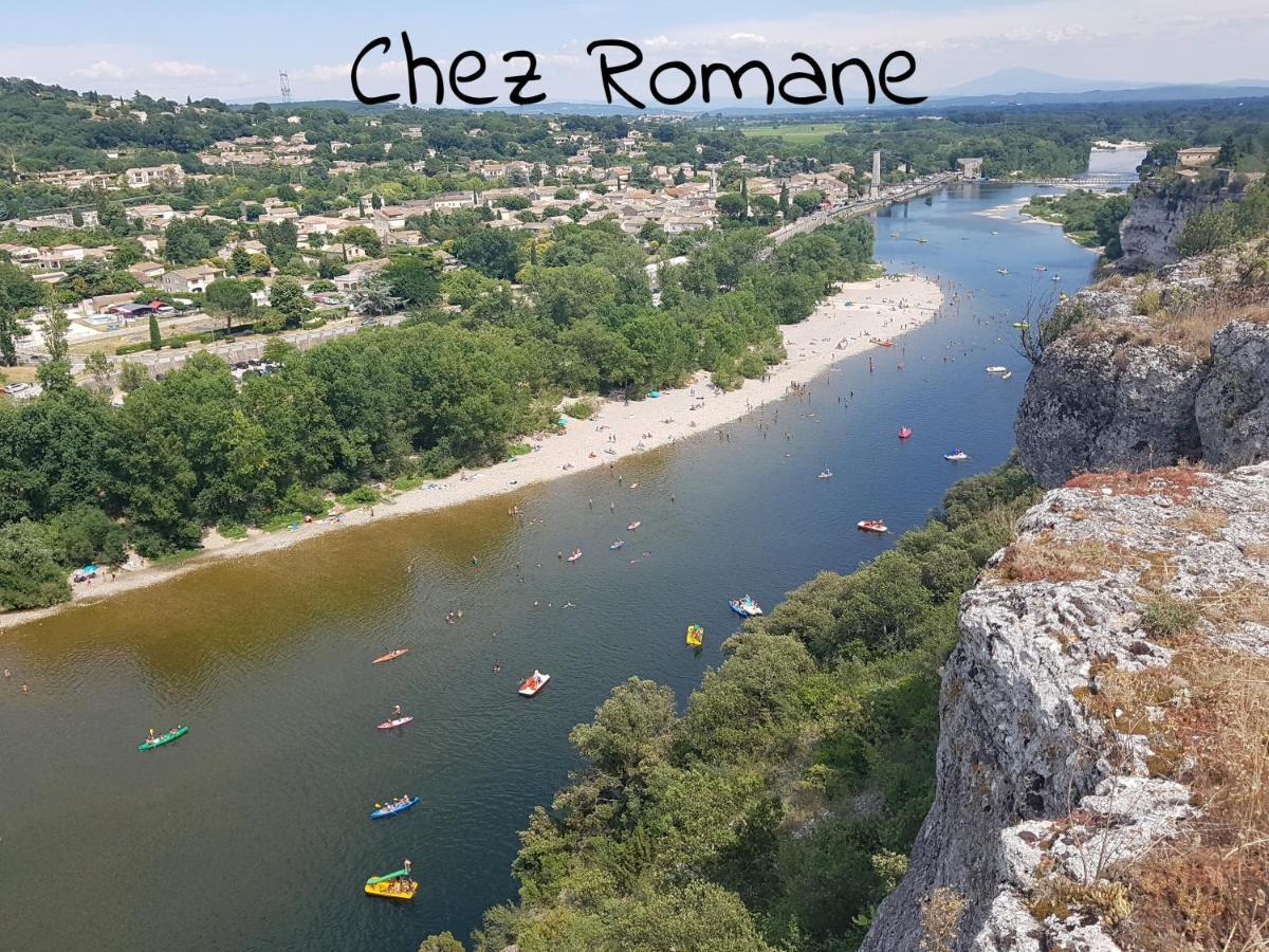 Bienvenue Chez Romane Aigueze Bagian luar foto